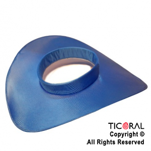 SOMBRERO CAPELINA AZUL x 1